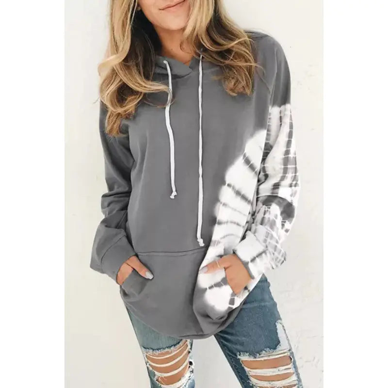 Casual Printed Long Sleeve Hoodie