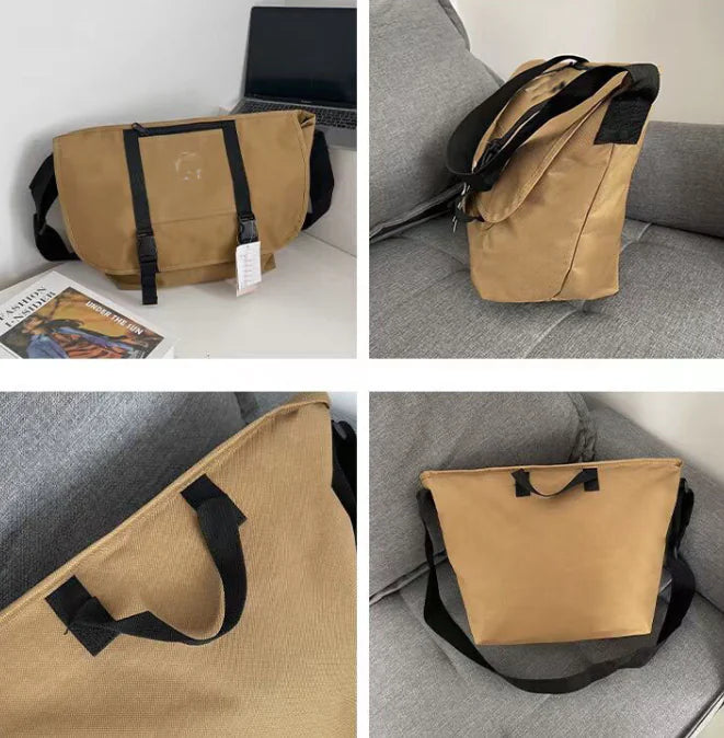 Chic Canvas Messenger Bag