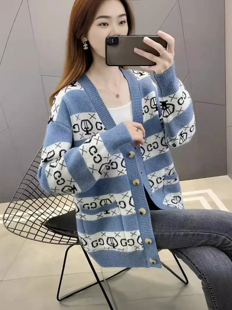 Christmas Reindeer Cardigan Sweater for Women