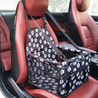 Cozy Pet Car Seat with Storage Bag
