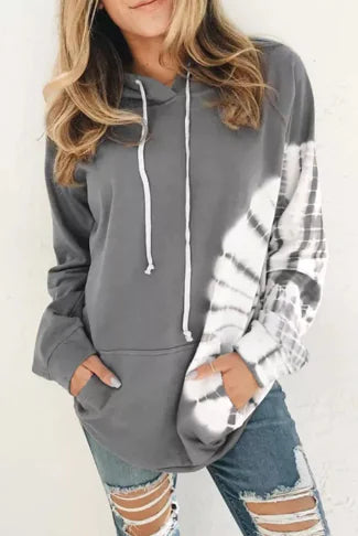 Casual Printed Long Sleeve Hoodie