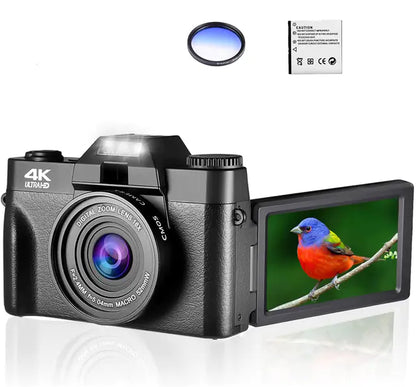 Digital Photo Camera with 16X Zoom and Flip Screen