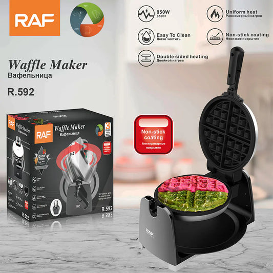 Dual-Sided Heating Sandwich Maker and Waffle Machine