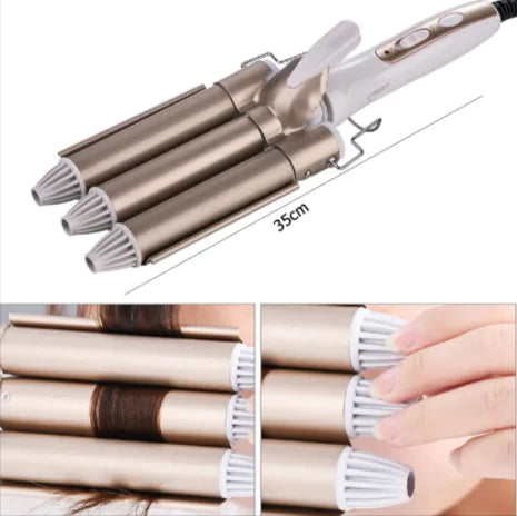 Three-Barrel Ceramic Curling Iron