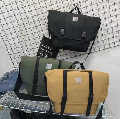 Chic Canvas Messenger Bag