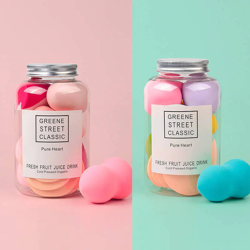 Water Droplet Shaped Makeup Puff for Dry and Wet Use