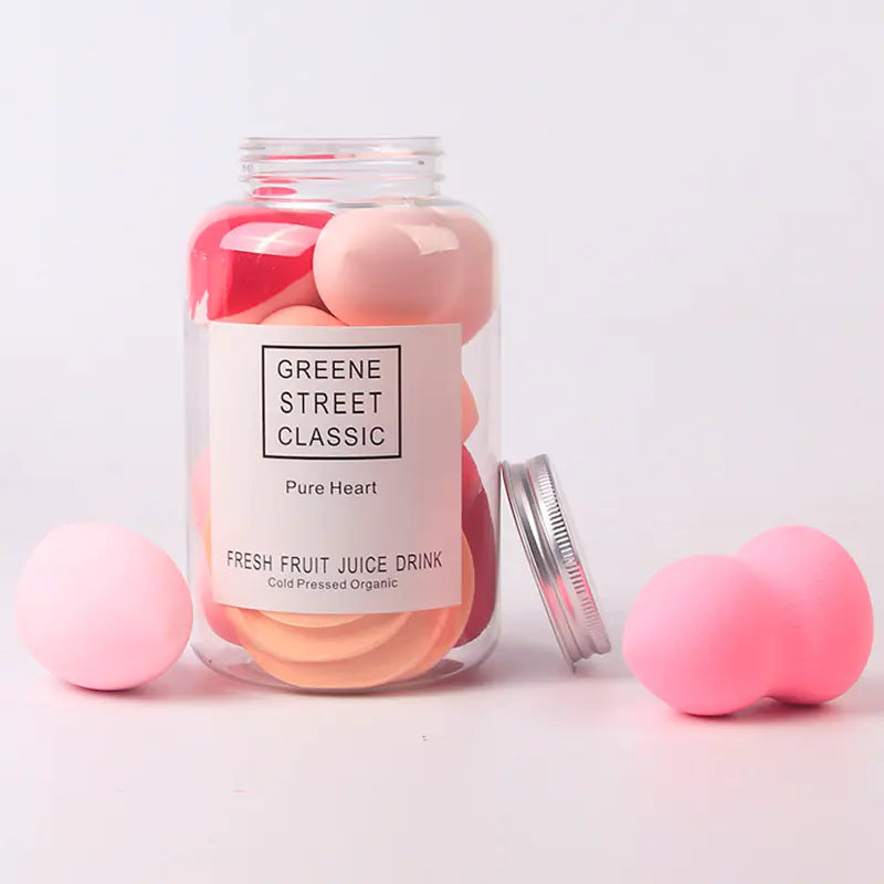 Water Droplet Shaped Makeup Puff for Dry and Wet Use