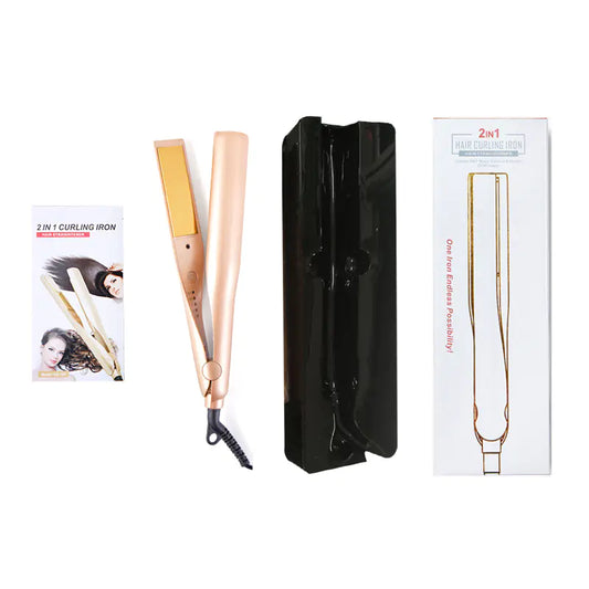 Hair Straightener and Curler for Wet and Dry Use