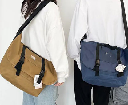 Chic Canvas Messenger Bag