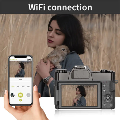 Digital Photo Camera with 16X Zoom and Flip Screen