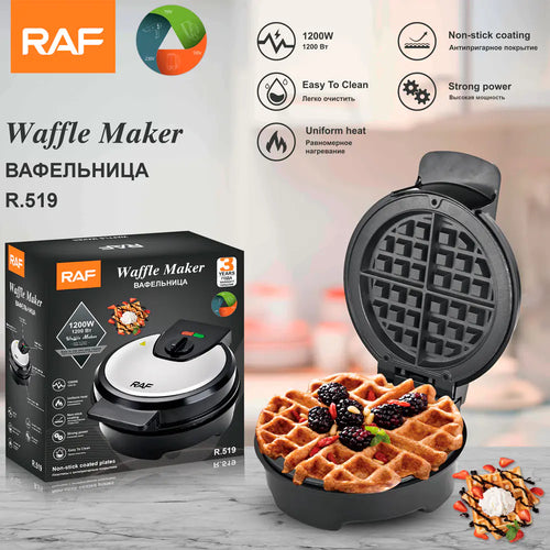 Dual-Sided Waffle Maker with Sandwich Function