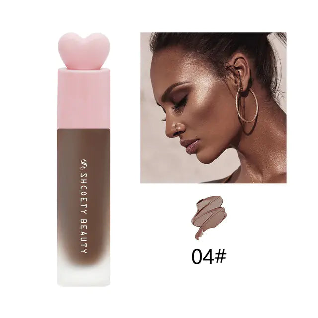 1pc SHCOETY Liquid Foundation Oil Control Makeup Cream