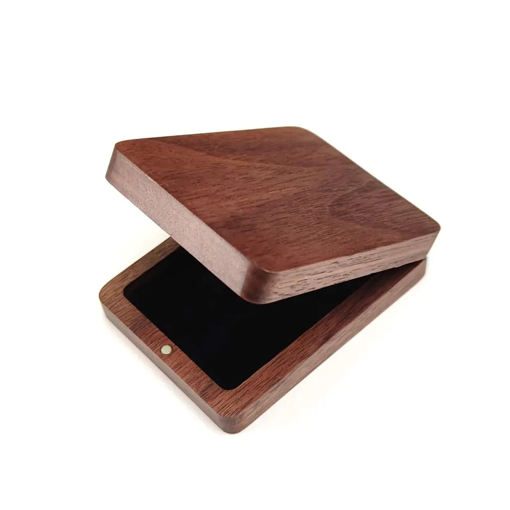 Elegant Walnut Ring Spinner Box