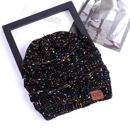Women's Winter Knit Hat with CC Label